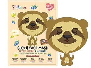 7th Heaven Panda Face Sheet Mask with Coconut & Banana to Hydrate & Moisturise Skin - Sloth
