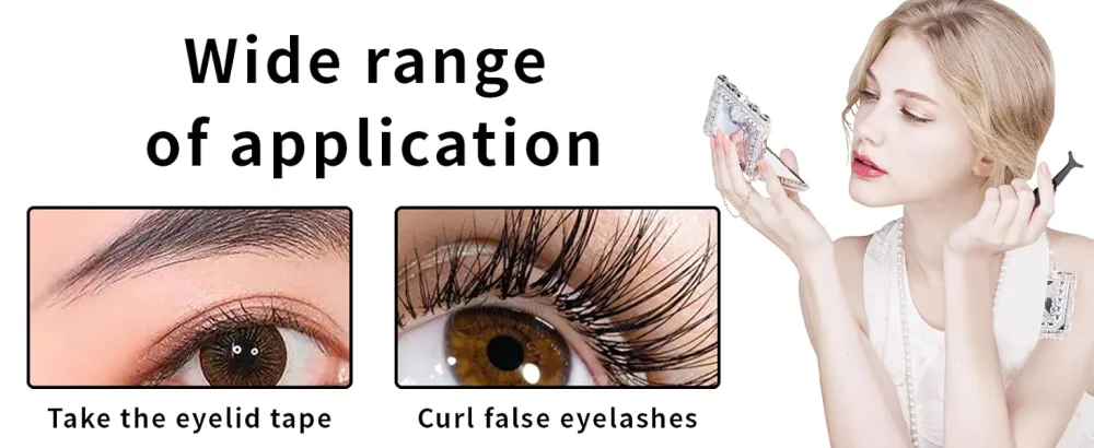 Eyelash Applicator Tool Black Lash Applicator Tool Stainless Steel for Loading and Unloading False Eyelashes - product information 5