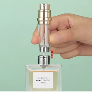 BRARIOS Perfume Atomiser Refillable Travel Size Portable Atomiser Spray Mini Empty Perfume Bottle Leak Proof Cologne Dispenser for Women and Men 5ml (Black(BK)) - How to use
