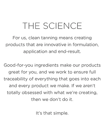 TAN-LUXE The Cr me (65ml) Hydrating Self Tanning Moisturizer Natural Ingredients & Vegan - the science