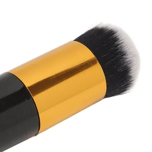 Chubby Cosmetic Brush Chubby Blending Cosmetic Brush Black Golden Soft Nylon Fiber Professional for Travel - 1410230067211-2