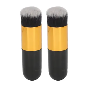 Chubby Cosmetic Brush Chubby Blending Cosmetic Brush Black Golden Soft Nylon Fiber Professional for Travel - product information 19