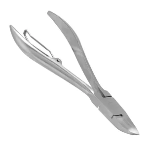Curved Cuticle Trimmer Cuticle Remover Pedicure Pliers Stainless Steel Clipper Portable Manicure Tool for Nails Toenails - 1411190036111-2