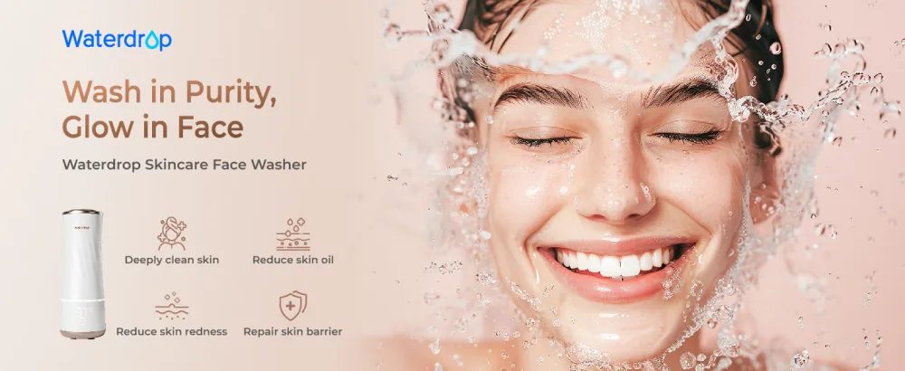 Waterdrop Skincare Face Washer BFC2 Soft Water for Gentle Facial Cleansing Deep Cleaning Reduce Chlorine Hydration Boost Waterproof - water filter