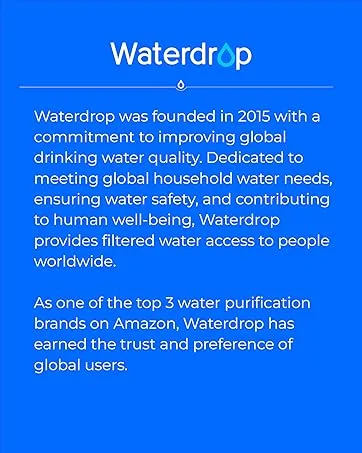 Waterdrop Skincare Face Washer BFC2 Soft Water for Gentle Facial Cleansing Deep Cleaning Reduce Chlorine Hydration Boost Waterproof - Waterdrop