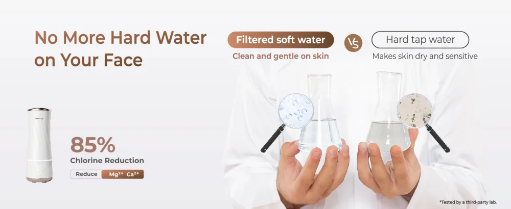 Waterdrop Skincare Face Washer BFC2 Soft Water for Gentle Facial Cleansing Deep Cleaning Reduce Chlorine Hydration Boost Waterproof - Waterdrop BFC2 face washer