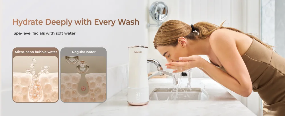 Waterdrop Skincare Face Washer BFC2 Soft Water for Gentle Facial Cleansing Deep Cleaning Reduce Chlorine Hydration Boost Waterproof - Waterdrop BFC2 face washer