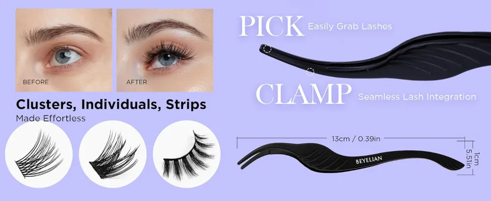 BEYELIAN Tweezer Clusters Eyelash Applicator Tool - BEYELIAN