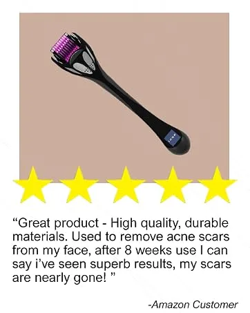 Inge Derma Roller | Derma Roller | 0.5mm 540 Titanium Needle Roller - review card
