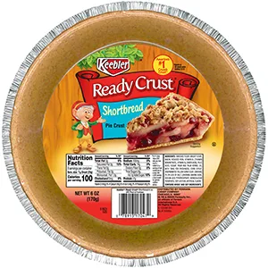 Keebler Ready Crust, Reduced Fat Graham Cracker Pie Crust, 9-inch crust, 6 Ounce - keebler shortbread crust