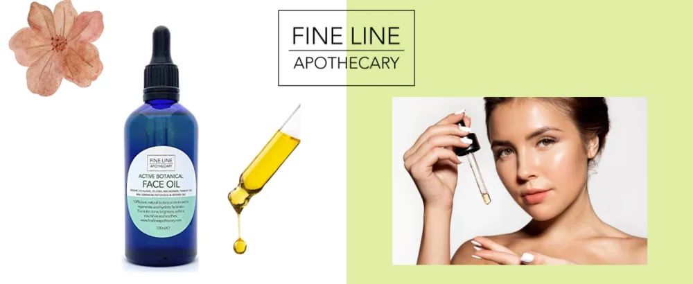 Fine Line Apothecary - Active Botanical Face Oil - 100% Natural Pure Oils. Anti-Ageing Regenerating Hydrating. Brightens Softens. 100ml - product information 3