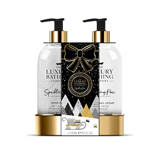 The Luxury Bathing - Sparkling Pear & Nectarine Blossom - Winter Love Hand Care Duo - gift