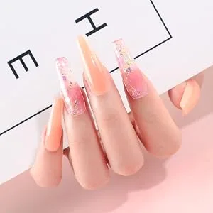 PEACECOLOR Poly Nail Gel Kit with U V Nail Lamp Starter Kit 10 Colours Nail Gel Builder Set with Slip Solution Base Coat Glossy Matte Top Coat Basic Poly Extension Gel Nail Art Tools for Beginner - nail art design