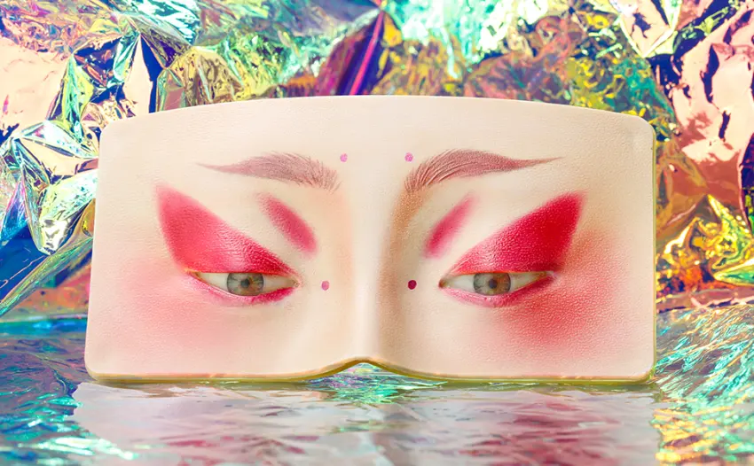 Makeup Practice Face Board 5D Realistic Pad for Makeup Artist Board Makeup Practice Eyeshadow Eyebrow Lash Realistic Face Skin Eye Make up Practice Model for Self-taught or Professional Enthusiasts Fair - Makeup Practice Mask Face Board