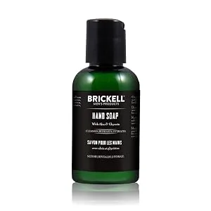 Brickell Men's Hand Soap For Men Natural and Organic Moisturizing Liquid Hand Soap Cedarwood & Rain - hand soap