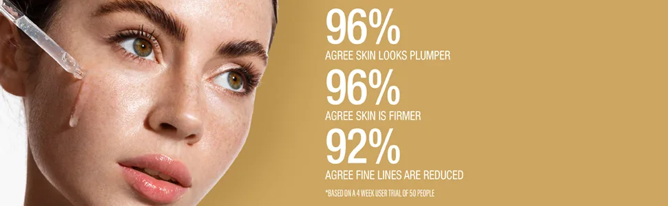 Balance Active Formula Collagen + Peptides Double Booster (30ml) - Formulated with Marine Collagen + a 2.5% Peptide Solution Known to Reduce fine Lines & Wrinkles - Gold & Marine Collagen