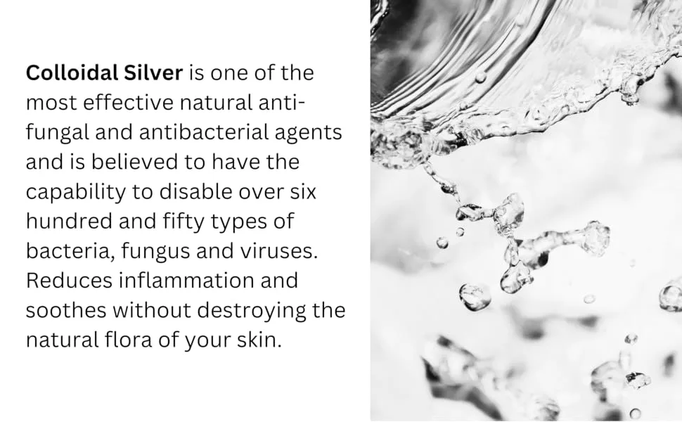 Nature's Greatest Secret Colloidal Silver All Natural Face Cleansing Duo - Facewash & Face Mask - product information 4