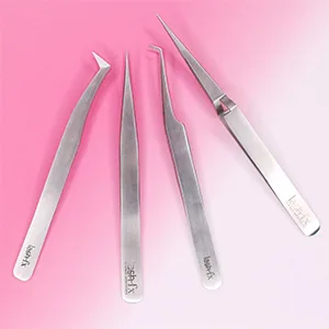 Lash FX Straight Lash Extension Tweezers Silver - product information 11