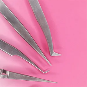 Lash FX Straight Lash Extension Tweezers Silver - product information 12