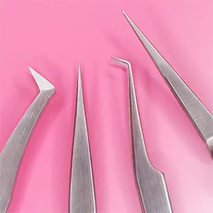 Lash FX Straight Lash Extension Tweezers Silver - product information 13