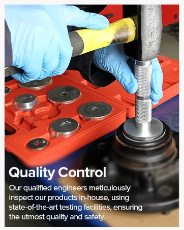 Sealey Ak7061 Staple and Nail Gun Heavy-Duty 4-14Mm - Image showcasing information about Sealey's quality control process.