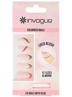 Invogue Coco Blush Almond Nails (24 Pieces) - Invogue Coco Blush Almond Nails (24 Pieces)