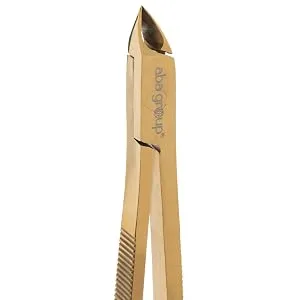 Aba Group 5 mm (1147) Golden Cuticle Cutter Stainless Steel with Sharp and Smooth Cut Fine for Removing Excess - Nail scissors, nail clippers, ingrown toenails, nail pliers, nail pliers for toenails professional