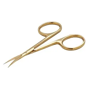 Aba Group 5 mm (1147) Golden Cuticle Cutter Stainless Steel with Sharp and Smooth Cut Fine for Removing Excess - Nail scissors, nail clippers, ingrown toenails, nail pliers, nail pliers for toenails professional