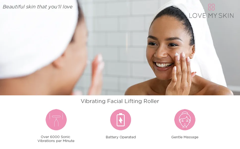 Love My Skin Vibrating Facial Lifting Roller - LMSJR1A