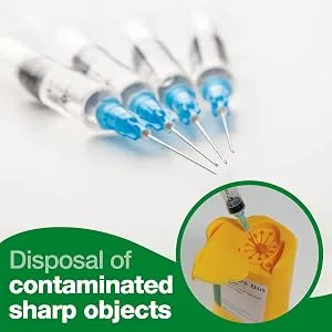 Safety First Aid Group Group HypaClean Sharps Disposal Kit Large - K411