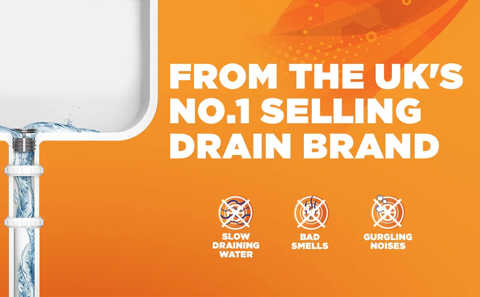 Mr Muscle Drain Unblocker Sink & Drain Cleaner Fast Acting Heavy Duty Drain Gel Dissolves Clogs Works 3x Better Than Bleach Safe for All Pipes 1L - mm drain foamer
