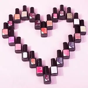SENSATIONAIL Gel Polish Starter Kit (including lamp) Scarlet Red - Core polish Heart