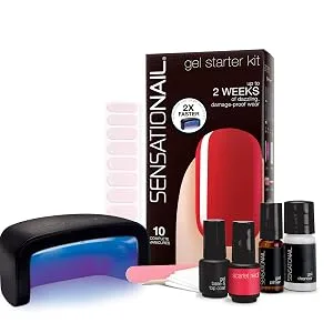 SENSATIONAIL Gel Polish Starter Kit (including lamp) Scarlet Red - Scarlet Red Starter Kit
