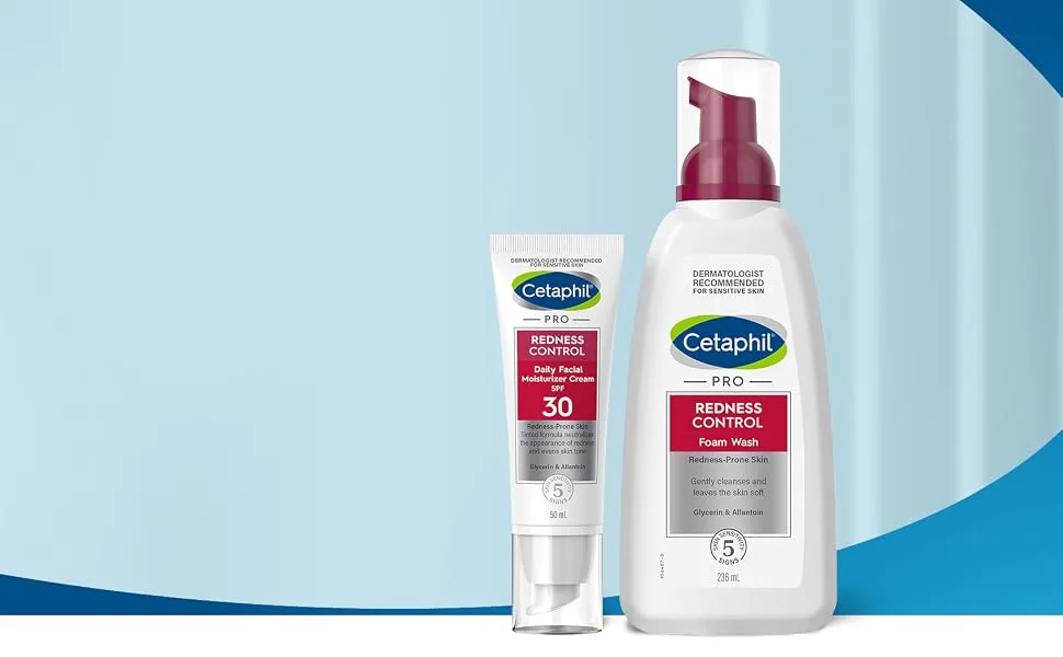 CETAPHIL PRO Redness Control Facial Cleansing Foam 236ml for Rosacea and Redness Prone Skin Non-Comedogenic - pro redness