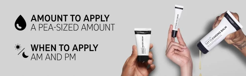 The INKEY List | Hydration Boost Trio | Skin Hydration Starter Kit | Oat Cleansing Balm | Caffeine Eye Cream | Omega Water Cream | Suitable for All Ages Hydration Recipe - hydration (2)