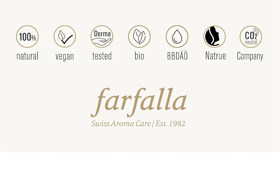 farfalla Rose Geranium Facial Oil Moisture 100% Certified Natural Cosmetics 15 ml - farfalla