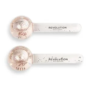 Revolution Beauty Pink Glitter Ice Globes Relaxing & Refreshing Facial Treatment - product information 2