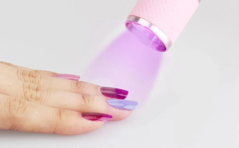 Glamza White Professional Mini Portable Travel Nail Cure LED Light Lamp Fast Gel Nail Dryer - product information 2