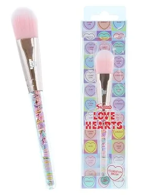 Love Hearts Filled Foundation Brush Foundation Brush Foundation Brush - Make up, brushes, professional, quality, vegan, face, style, swizzles, eyes, blend, makeup, expert