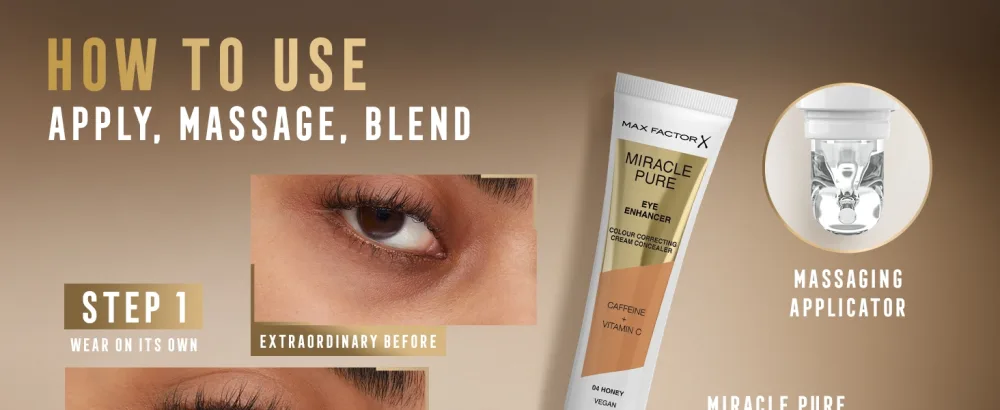 Max Factor Miracle Pure Eye Enhancer - Colour-Correcting Concealer - 02 - Buff 10ml - Eye Enhancer