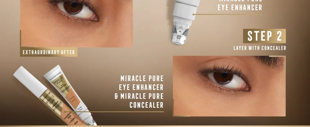 Max Factor Miracle Pure Eye Enhancer - Colour-Correcting Concealer - 02 - Buff 10ml - Eye Enhancer