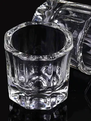 Karlash 2 Nail Art Acrylic Liquid Powder Dappen Dish Nail Crystal Bowl Glass (Dappen Dish) - sdsa