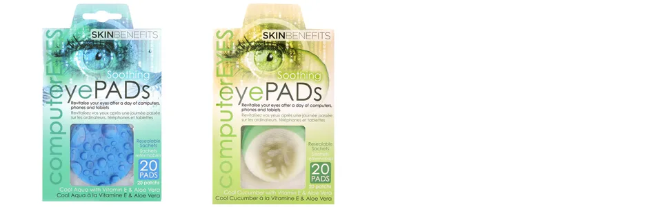 Computer Eyes - Cool Cucumber Eye Pads - computer eyes - eye pads - skin benefits