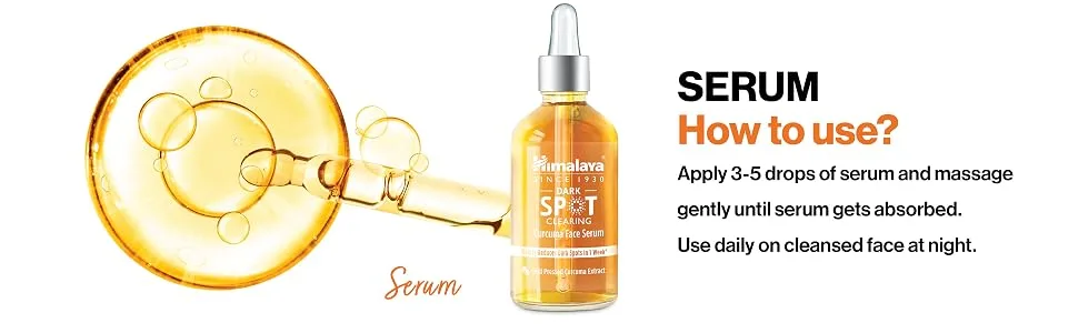Himalaya Dark Spot Clearing Curcuma Face Serum Visibly Reduces Dark Spots in 1 Week 30ml - Curcuma Face Serum