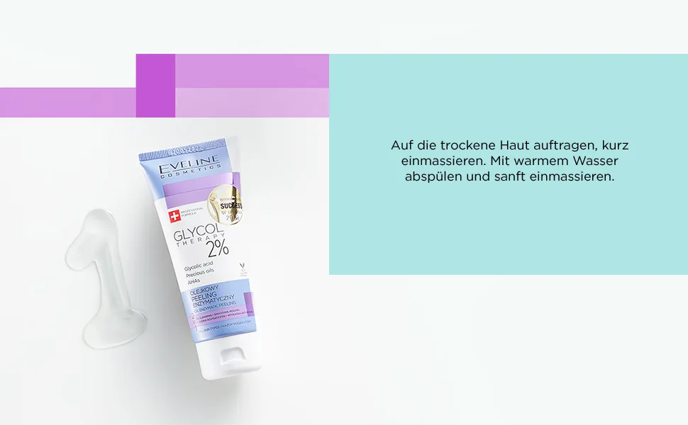 Eveline Glycol Therapy 2% Oil Enzymatic Exfoliating 100 ml - glycol therapy