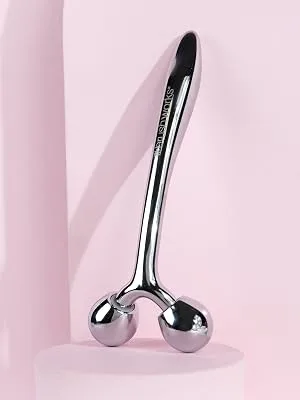 Brushworks Face Sculpting Zinc Roller One Size Pink - zinc roller