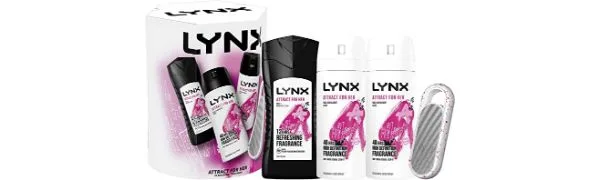 Unbranded LYNX Attract for Her Trio & Speaker Gift Set 2 bodysprays & bodywash perfect for her daily routine 3 piece - product information 1