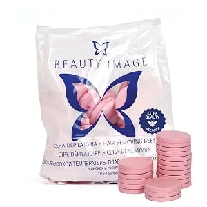 Beauty Image Chocolate Hot Wax 1kg - Pink Creme