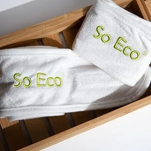 So Eco Bamboo & Cotton Headband Duo White - So Eco Bamboo & Cotton Headband Duo