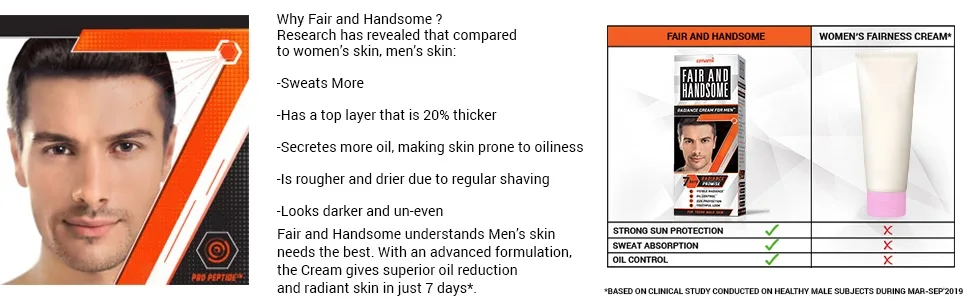 Fair And Handsome Fairness Cream For Men 60G - product information 2